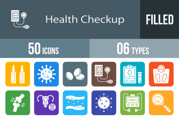 50 Health Checkup Icons: A Crafter's Review