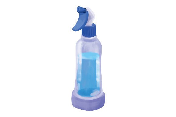 Disinfectant Spray Watercolor for Medical Crafts