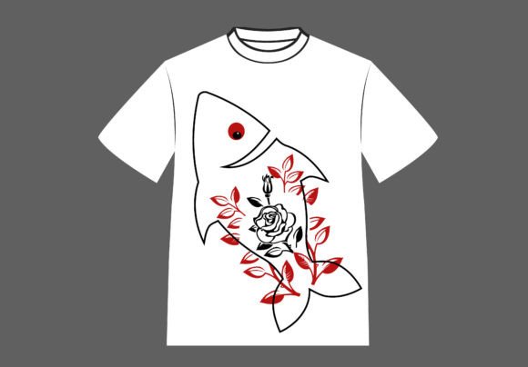 Fish Graphics for Modern T-Shirt Designs and Blog Visuals