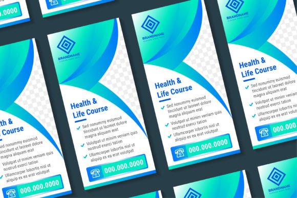 Life Course Vertical Banner: Graphics & Print Templates