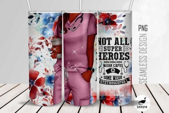 Nurse Sunflower Tumbler: Free Graphics for Crafters