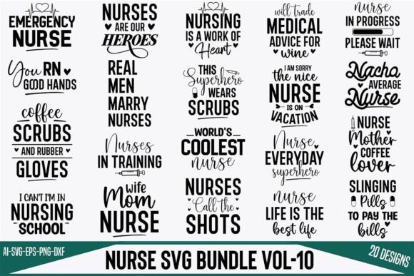 Nurse SVG Bundle Vol-10: Essential Bundles for Sellers