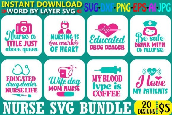 Nurse SVG Bundle Vol. 8