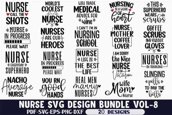 Nurse SVG Design Bundle VOl-8: Essential Bundles