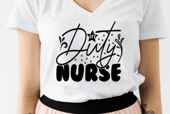 Off Duty Nurse Graphics for Print Templates