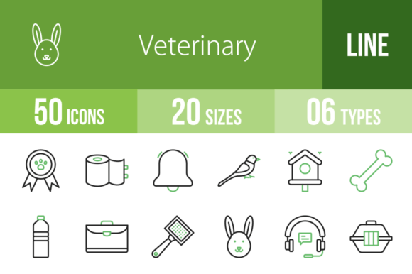 Review: 50 Veterinary Green and Black Icons for Embroidery