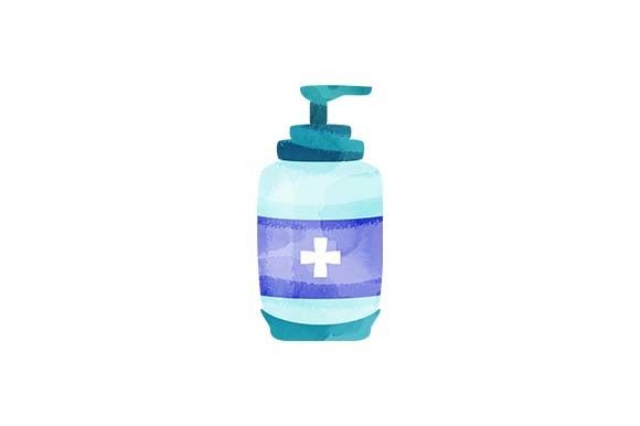 Sanitizer - Watercolor: A Medical Crafts Asset