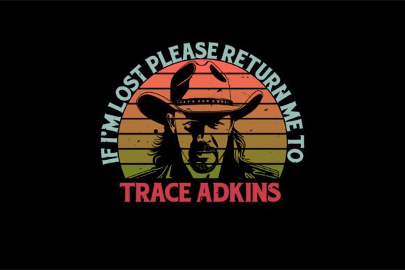 Trace Adkins Retro Graphics for T-Shirt Designs
